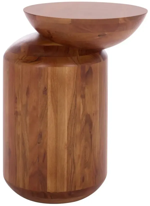 Averin Accent Table, Walnut