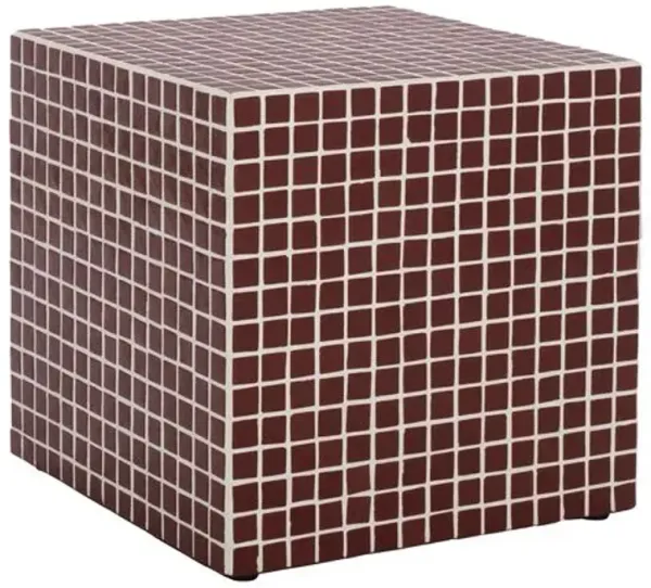 Avielle Cube Accent Table - Red - 16Lx16Hx16Wx16D in