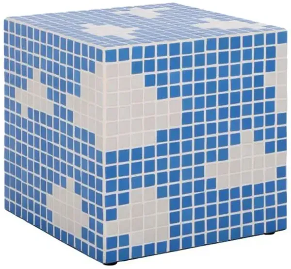 Avielle Cube Accent Table - Blue - 16Lx16Hx16Wx16D in