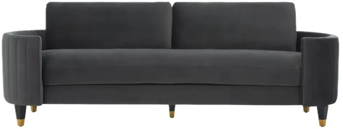 Belith Bench-Seat Performance Velvet Sofa