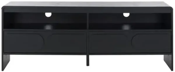 Bravyn 2-Drawer 2-Shelf Media Stand - Black