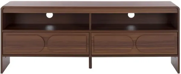 Bravyn 2-Drawer 2-Shelf Media Stand - Brown