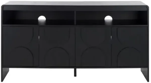 Bravyn 4-Door 2-Shelf Sideboard - Black