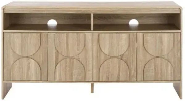 Bravyn 4-Door 2-Shelf Sideboard - Ivory