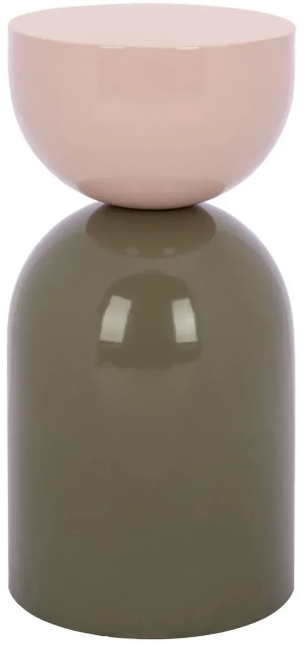 Calira Accent Table, Beige/Green