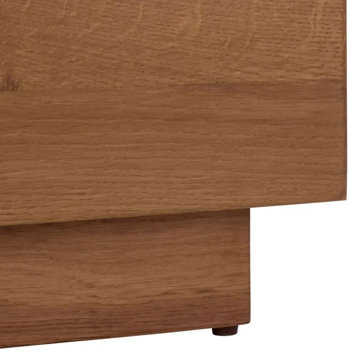 Daelon Marble Top 2-Drawer Nightstand, Walnut/Black