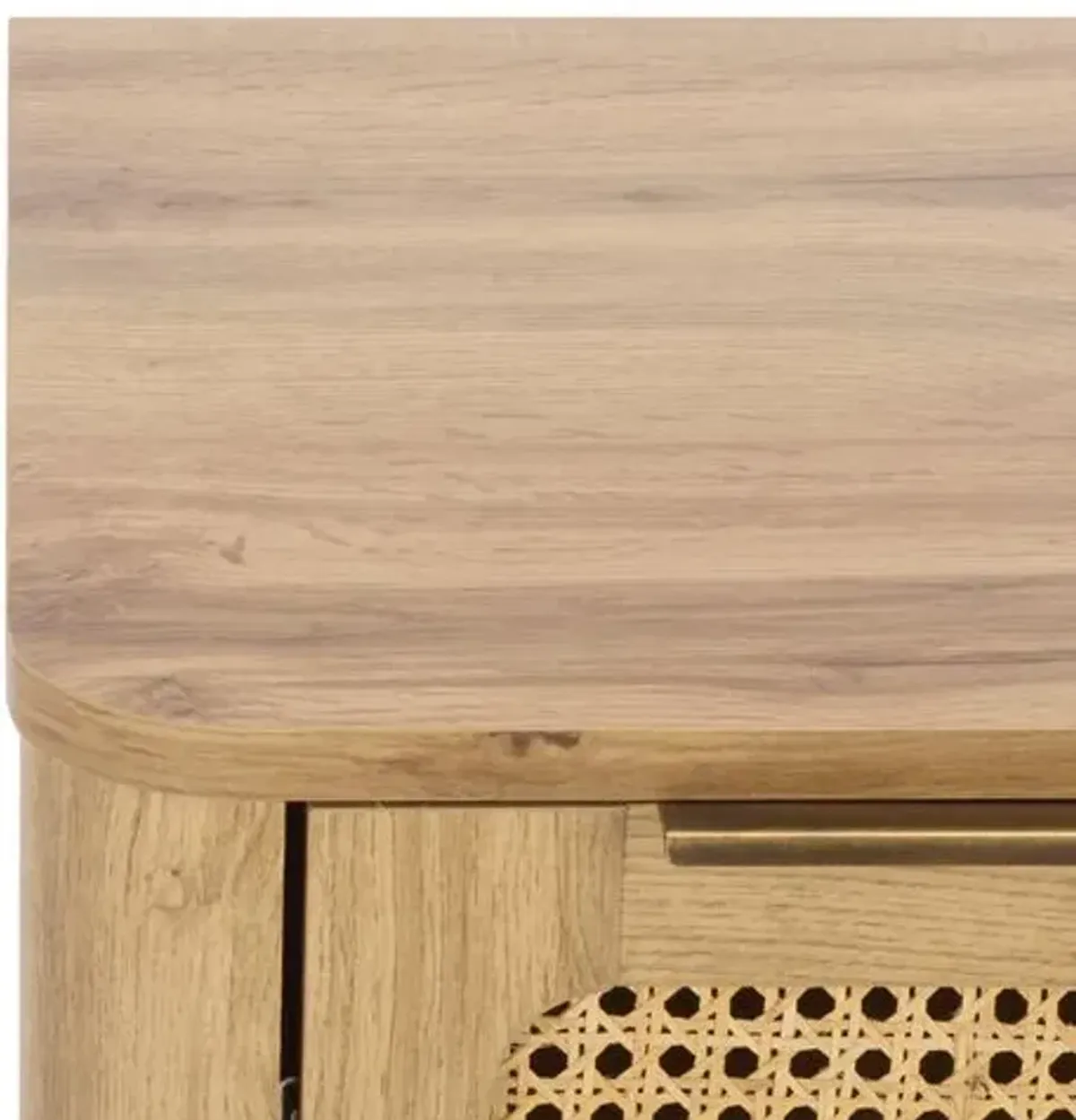 Daevar 2-Drawer Rattan Nightstand