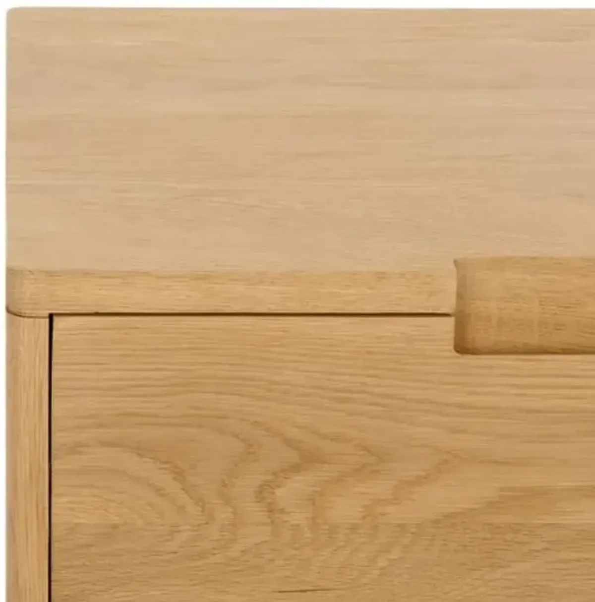 Deltrix 3-Drawer Oak Nightstand - Natural