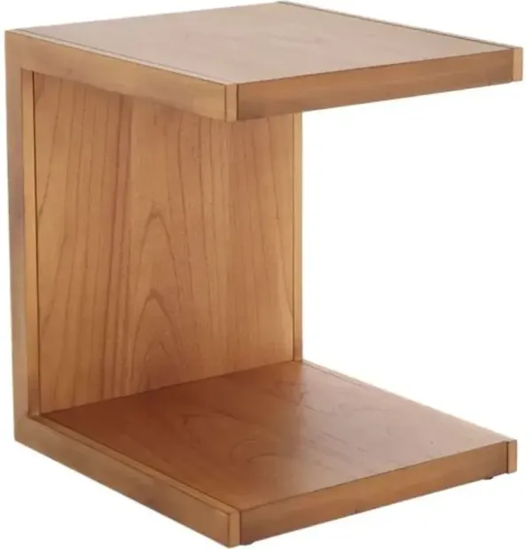 Elarion "C" Wood Accent Table - Brown - 22.7Hx20.4Wx18.5D in