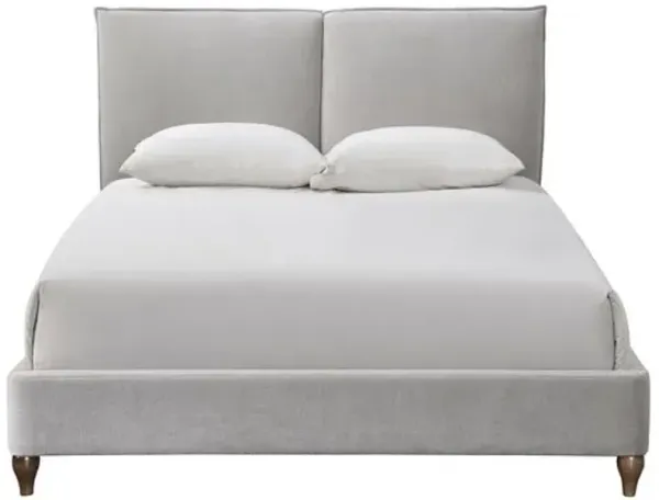 Faunor Upholstered Platform Bed - Gray, Comfortable & Durable