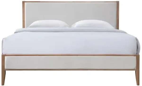 Felyra Upholstered Boucle Bed - Ivory