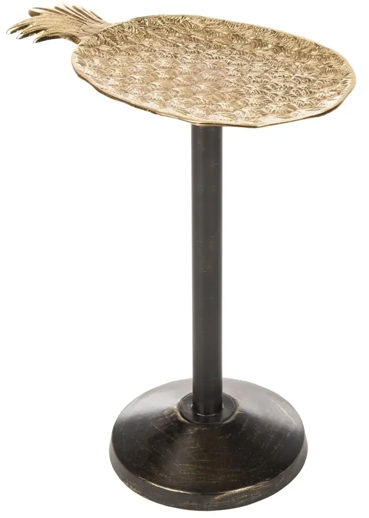 Greya Pinapple Accent Table, Gold/Antique Gold