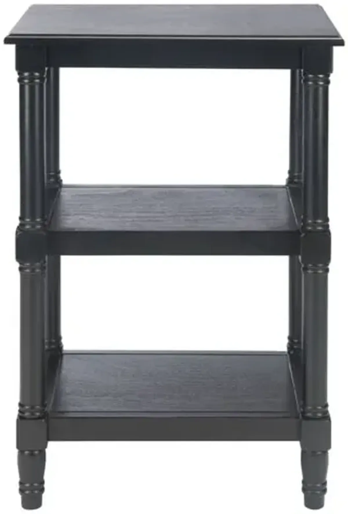 Inis 3-Shelf Accent Table - Black - 30Hx19.75Wx15D in
