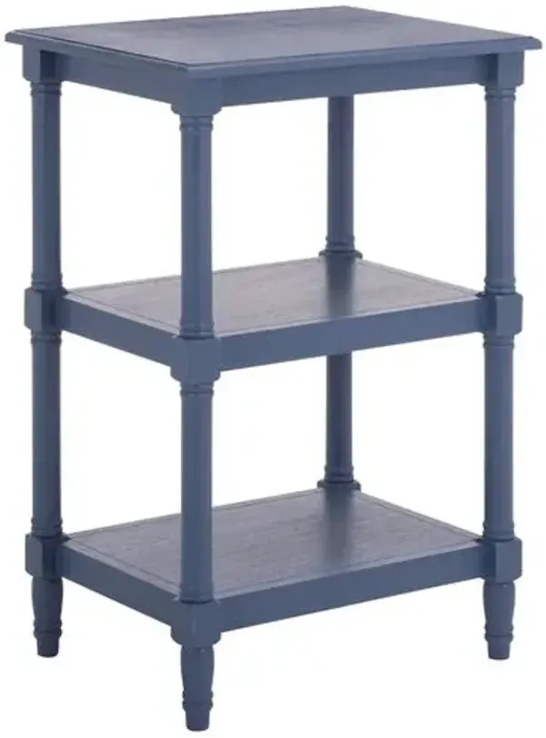 Inis 3-Shelf Accent Table - Blue - 30Hx19.75Wx15D in