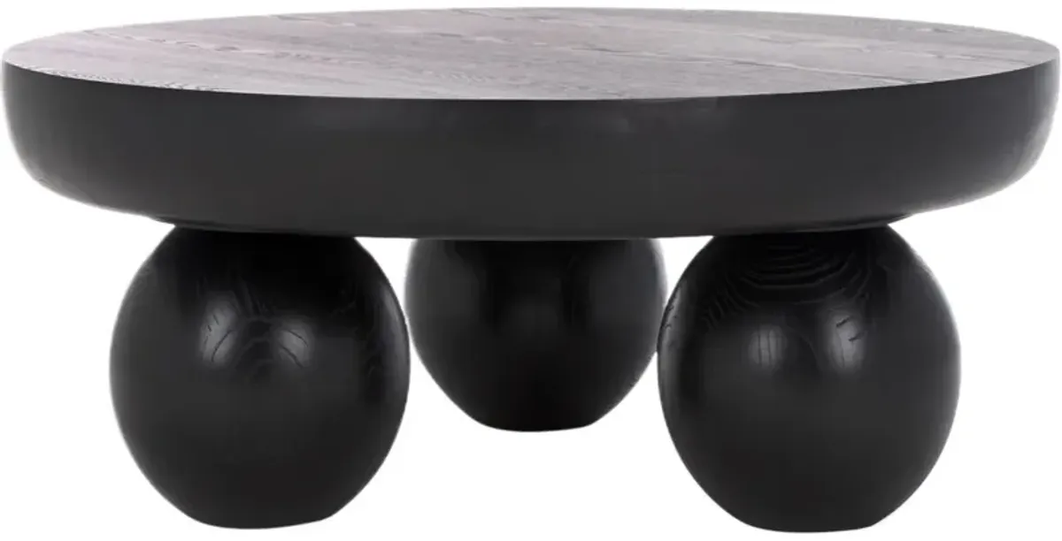 Ivelen 38" Round Elm Sculptural Coffee Table