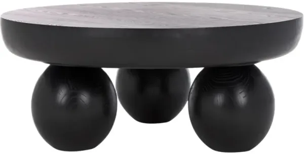 Ivelen 38" Round Elm Sculptural Coffee Table
