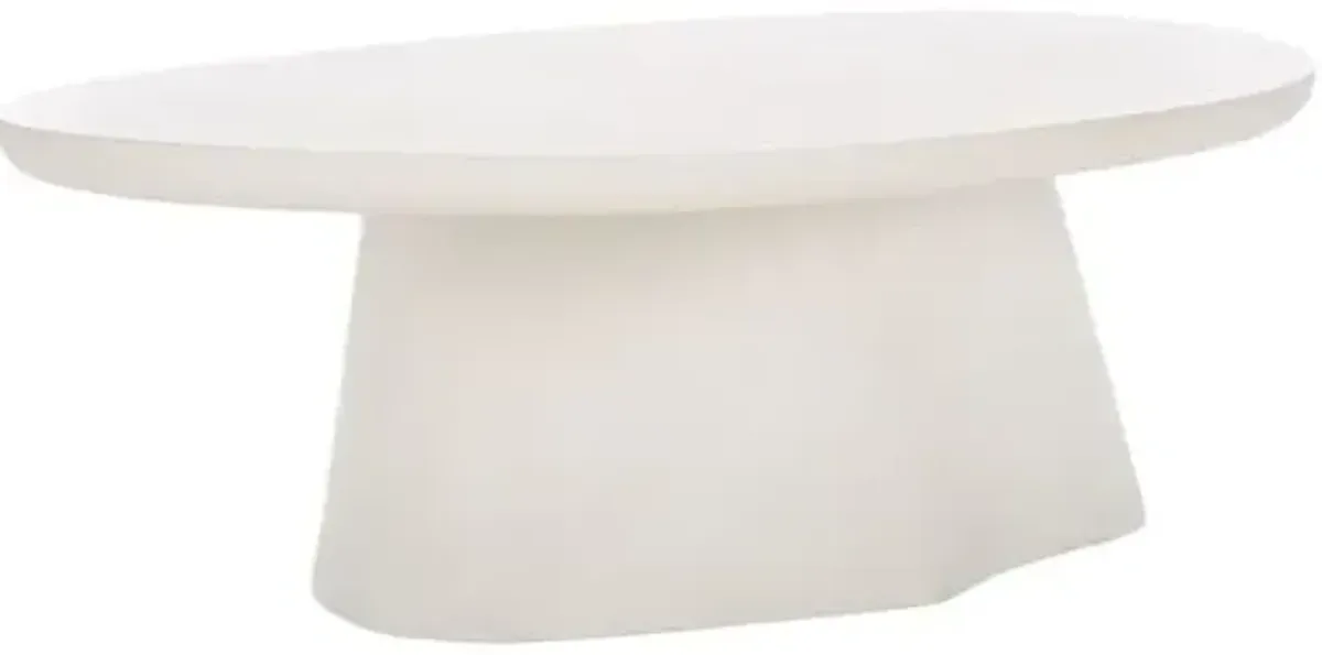 Joryn Concrete Coffee Table - Ivory