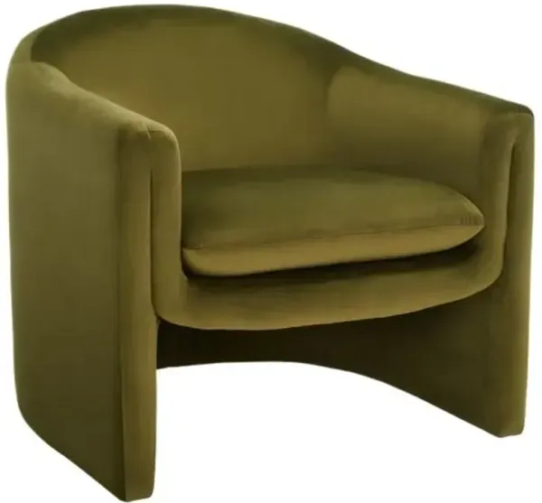 Kestrel Performance Velvet Accent Chair - Green, Comfortable, Durable