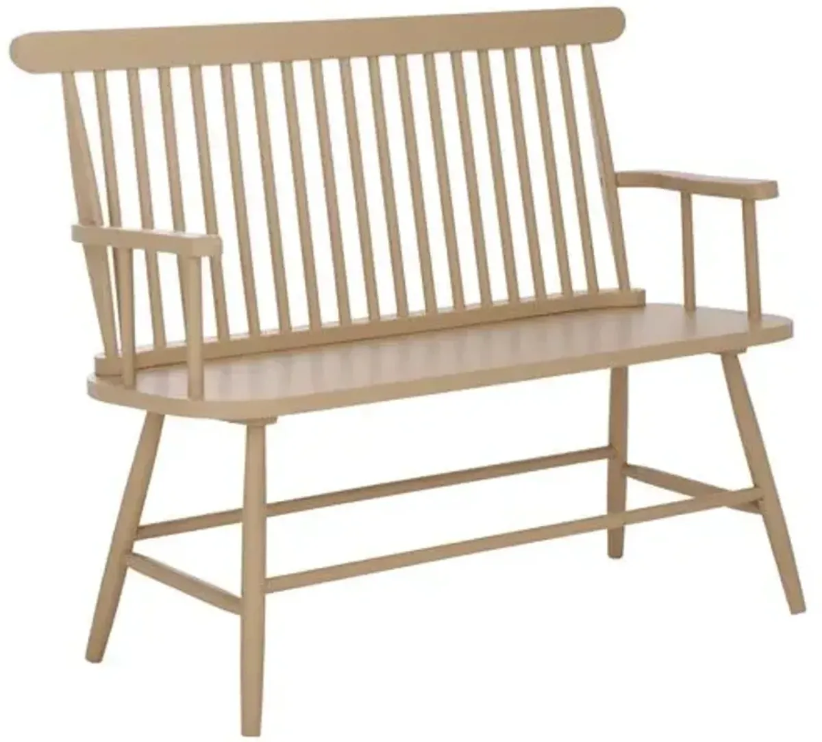 Kirian Wood Bench - Beige