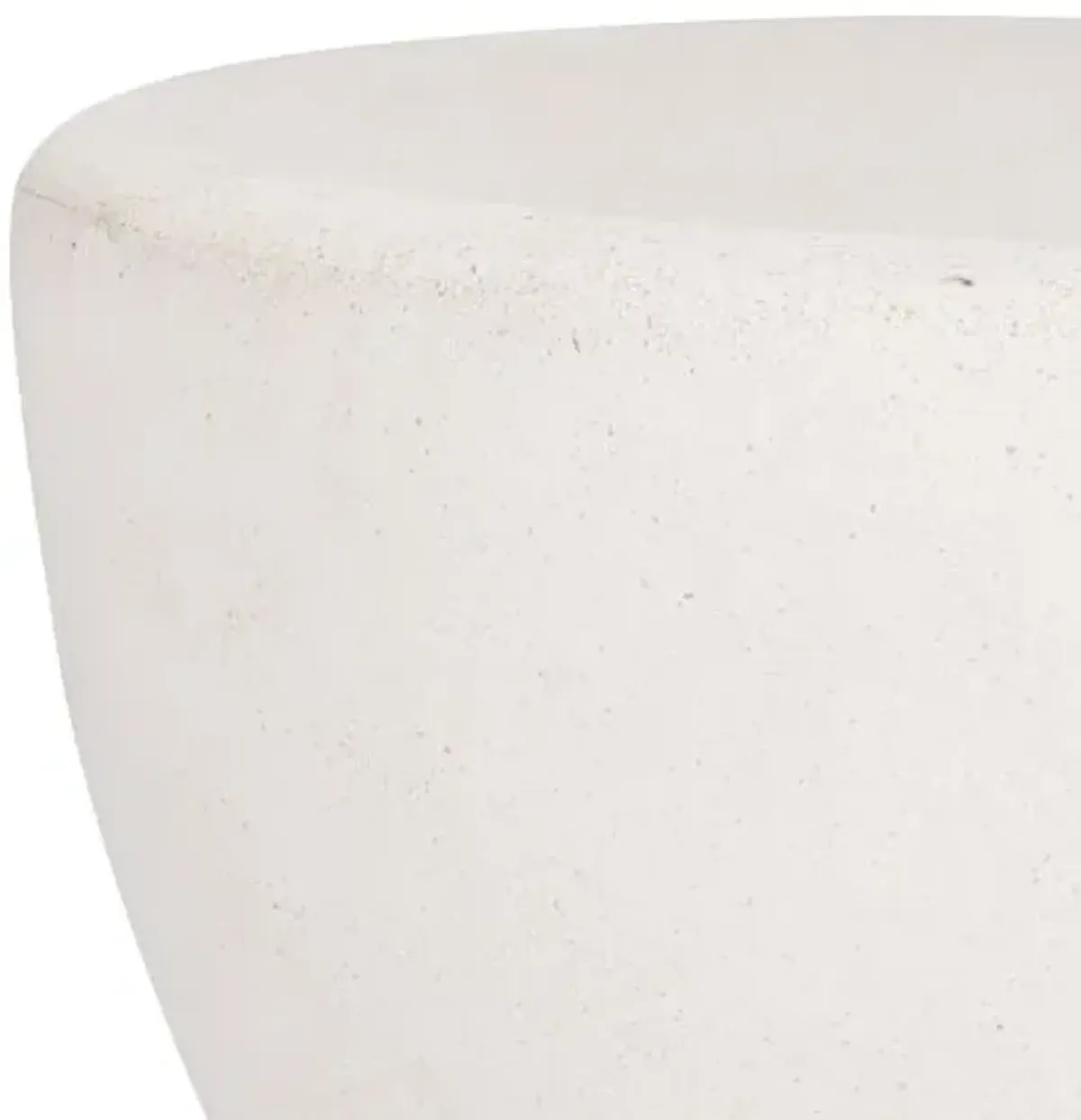 Kirwen Concrete Accent Table - Ivory - 20.1Lx18.1Hx20.1Wx20.1D in