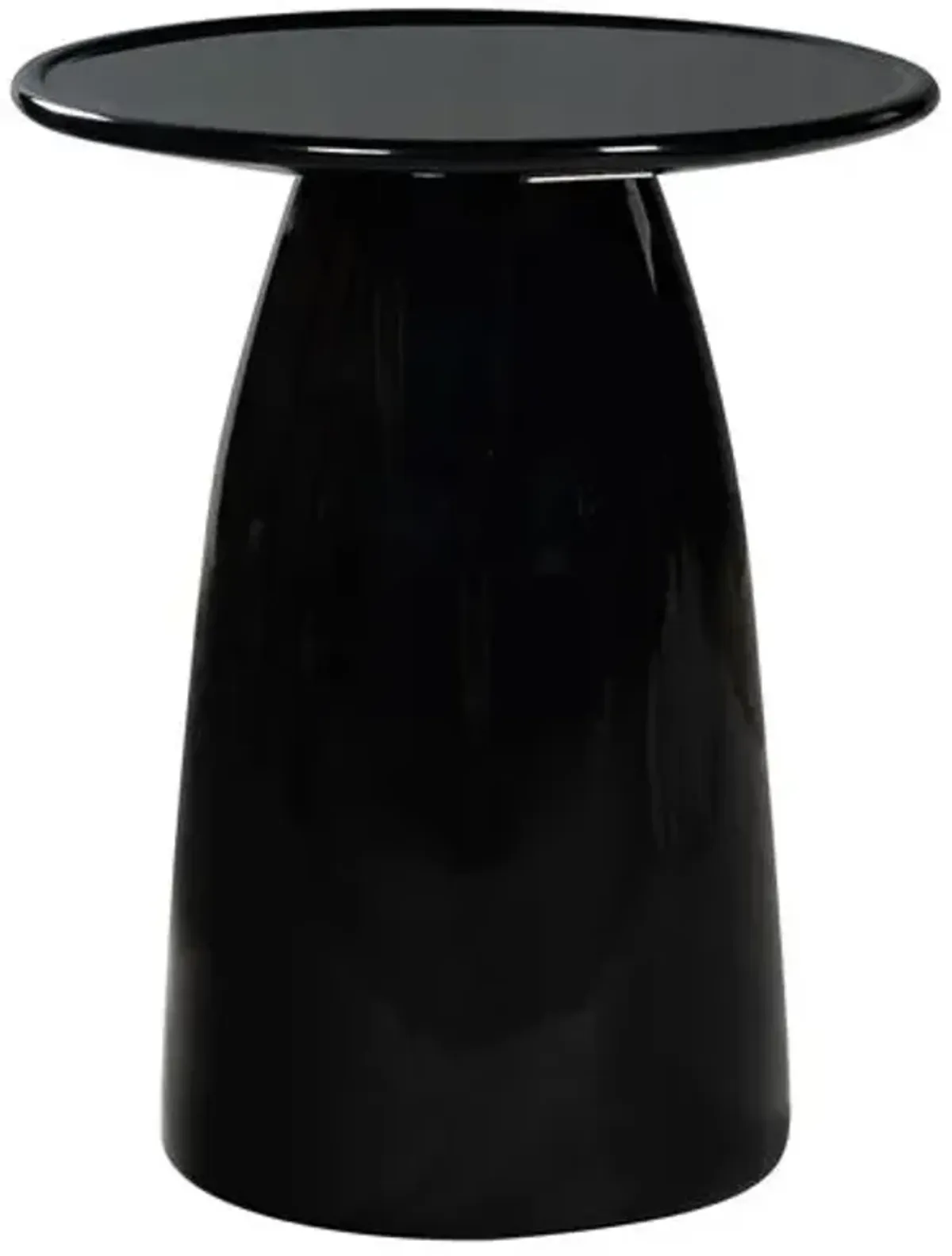 Koriel Concrete Accent Table - Black - 22Hx18Wx18D in