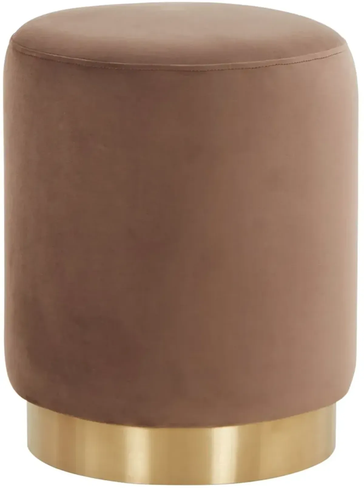 Lairen Performance Velvet Ottoman