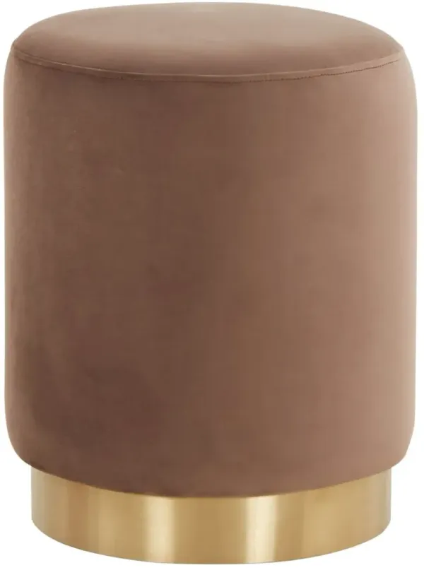 Lairen Performance Velvet Ottoman