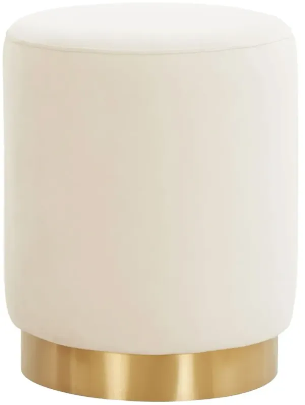 Lairen Performance Velvet Ottoman