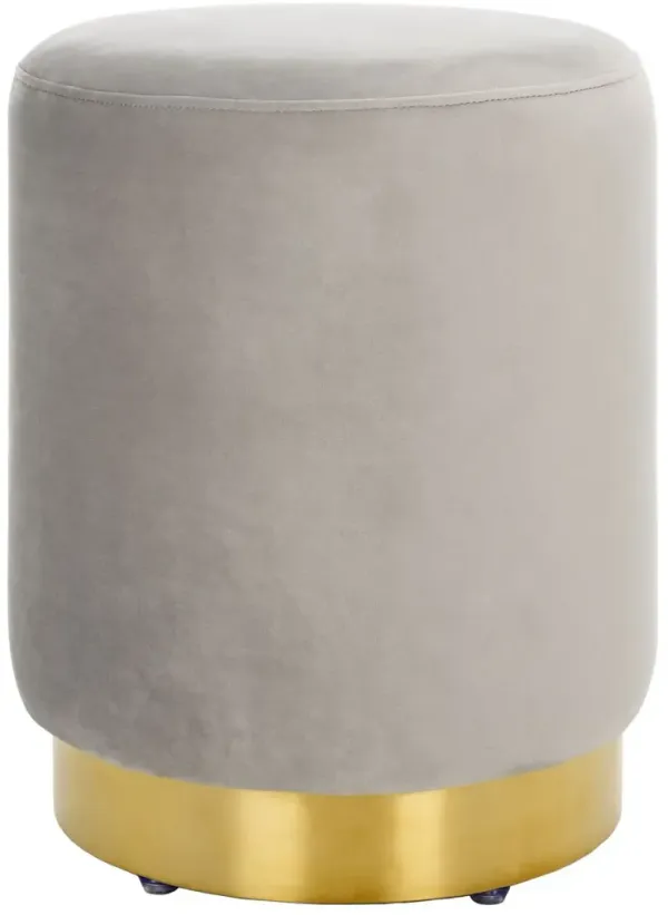 Lairen Performance Velvet Ottoman