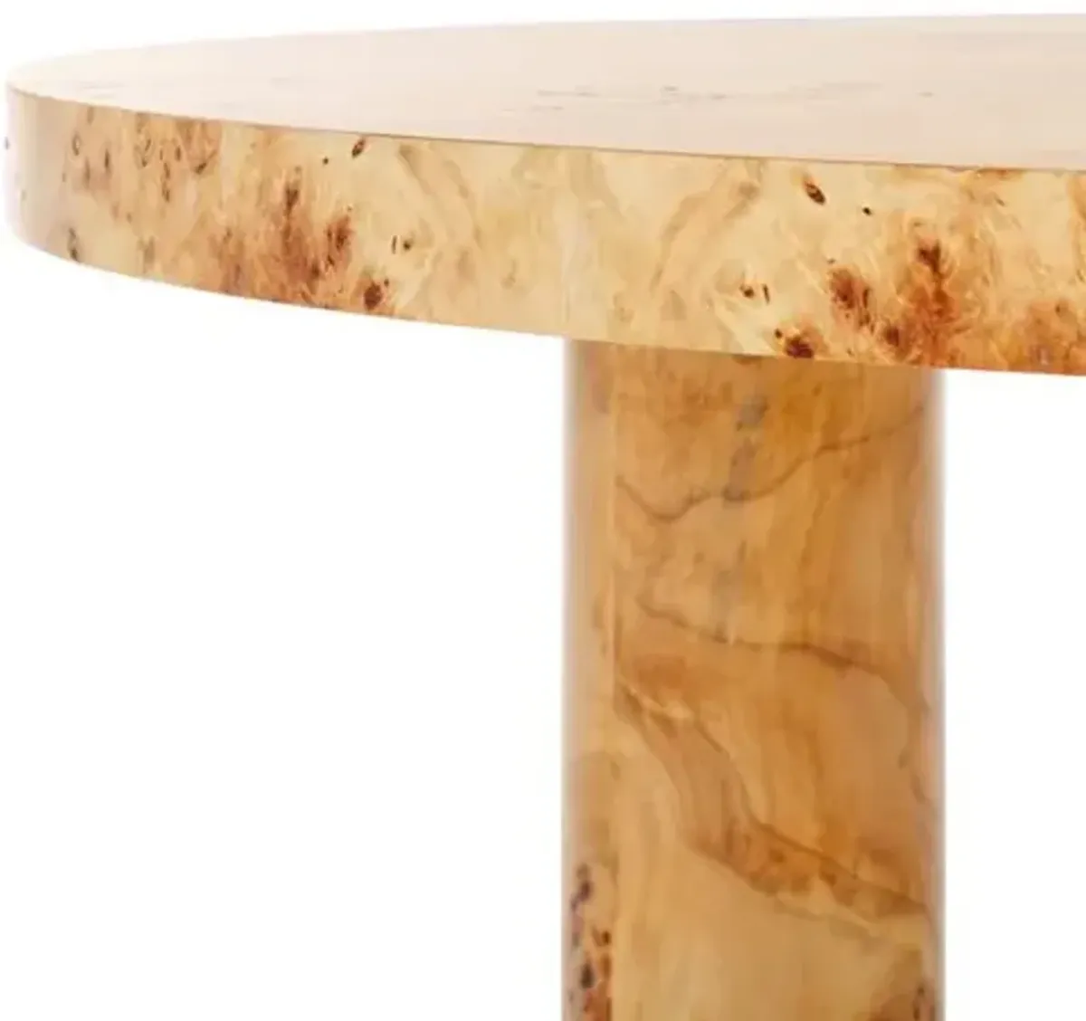Larathor Burled Mappa Coffee Table - Natural - Brown