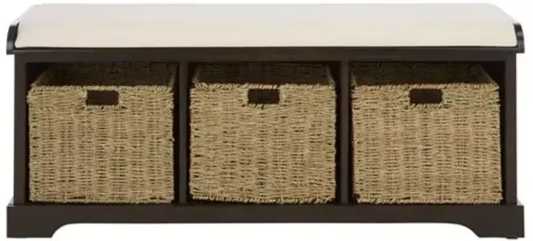 Loren 47"W Storage Bench - Brown