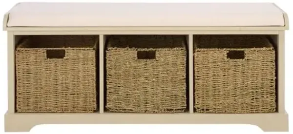 Loren 47"W Storage Bench - Brown