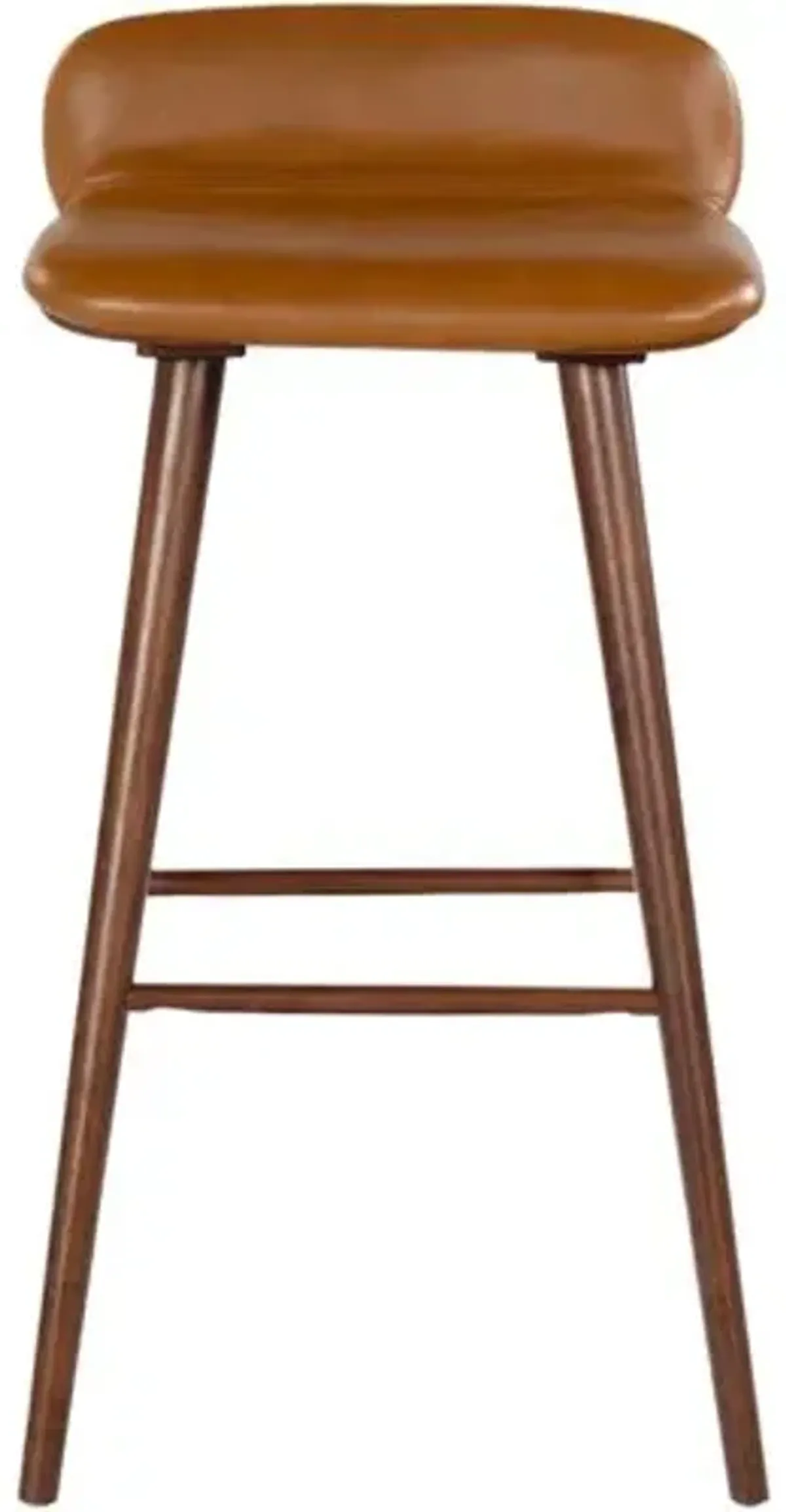 Lyron Leather Barstool - Brown