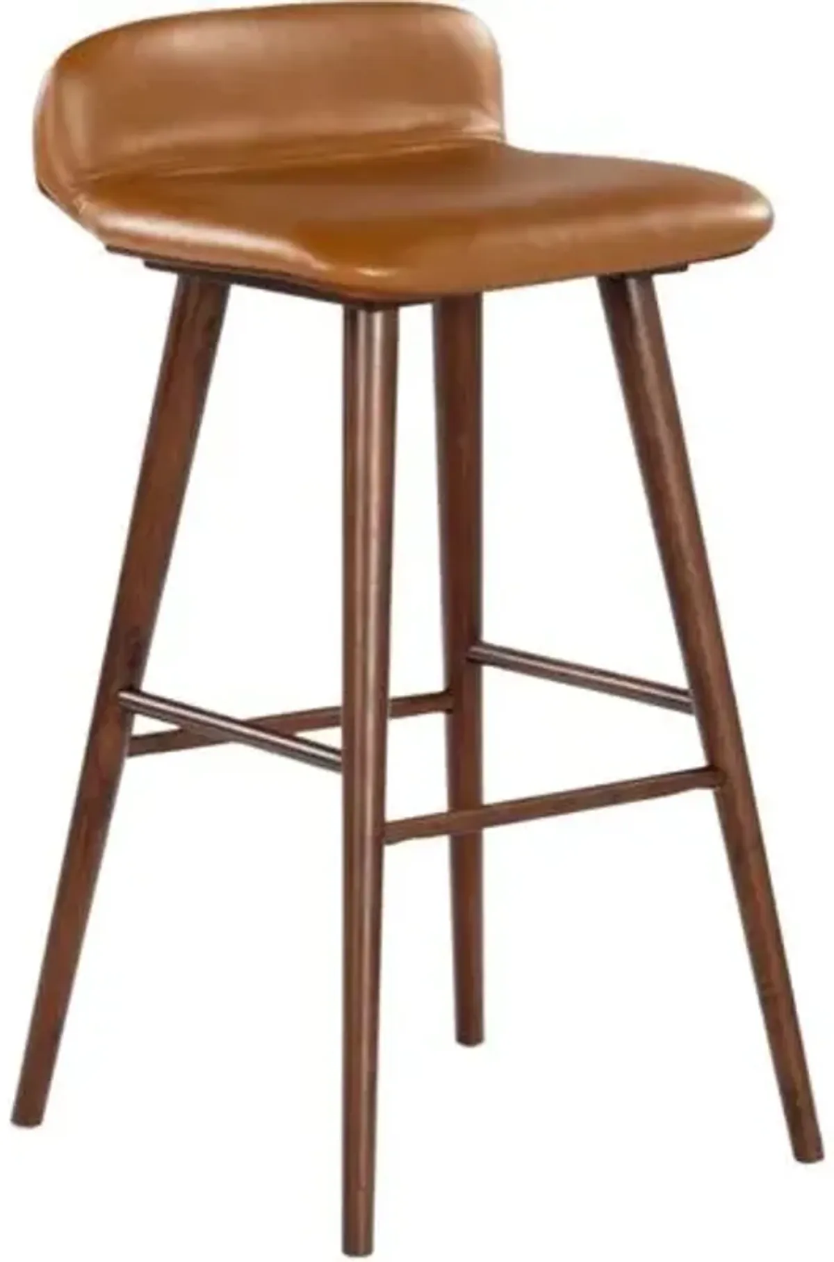 Lyron Leather Barstool - Brown