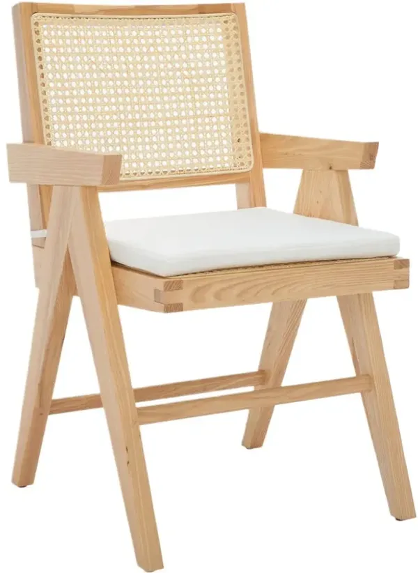 Lysith Rattan Performance Linen Armchair
