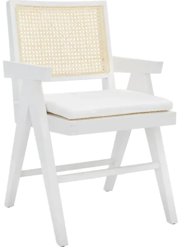 Lysith Rattan Performance Linen Armchair