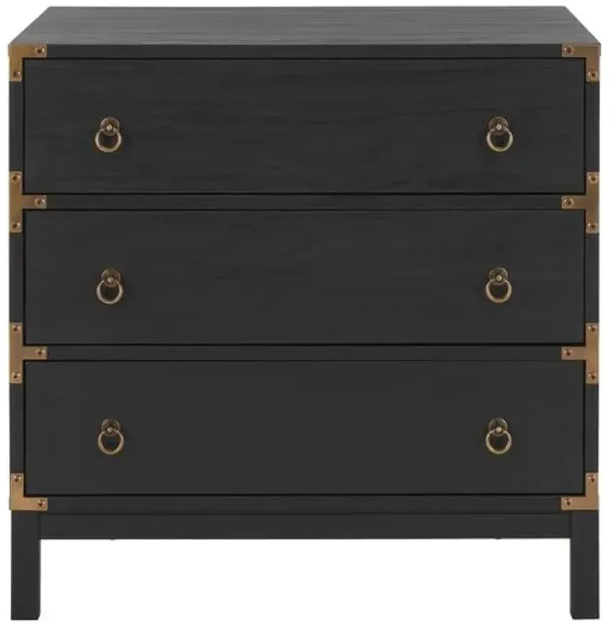 Mirelle 3-Drawer Chest - Black