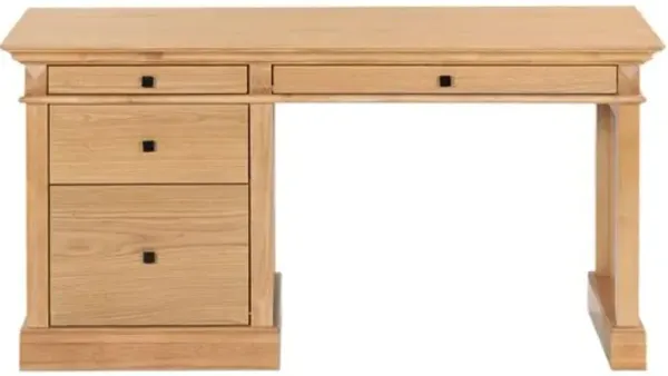 Miriel 4-Drawer Wood Desk - Brown
