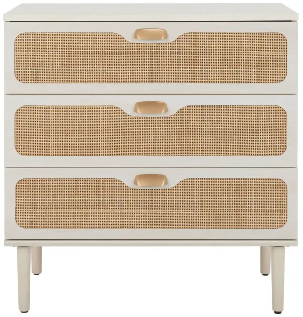Myronel Rattan 3-Drawer Chest