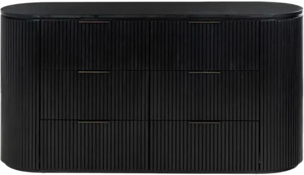 Naevin Fluted 6-Drawer Dresser