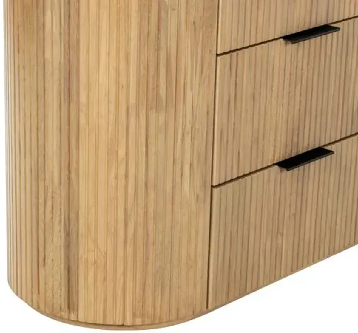 Naevin Fluted 6-Drawer Dresser - Brown