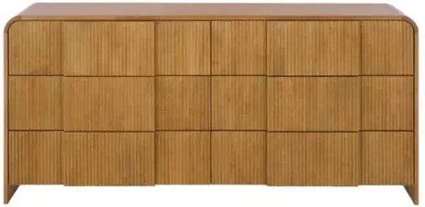Nithra Fluted Dresser - Brown