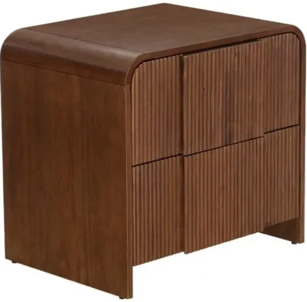 Nithra Fluted Nightstand