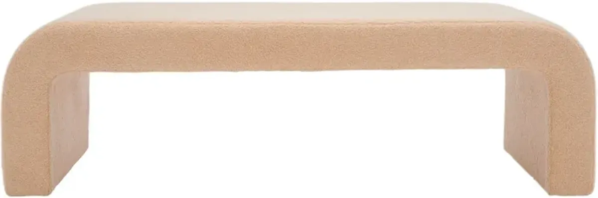 Orivon Faux Shearling Bench