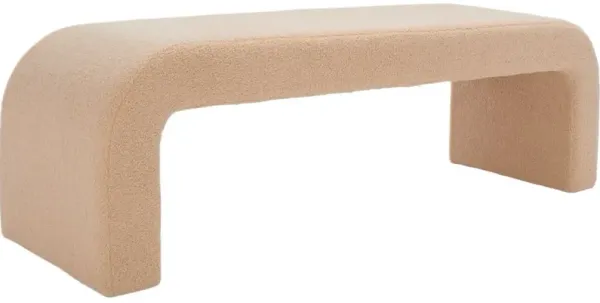 Orivon Faux Shearling Bench