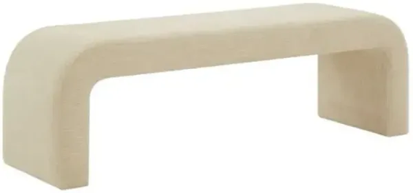 Orivon Performance Linen Bench - Beige