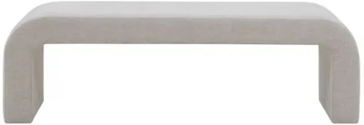 Orivon Performance Linen Bench - Gray