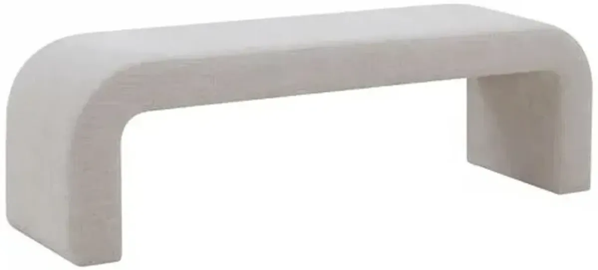 Orivon Performance Linen Bench - Gray