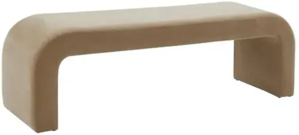 Orivon Performance Velvet Bench - Brown