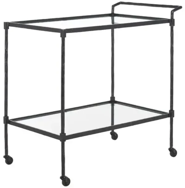 Orren Iron Bar Cart - Black